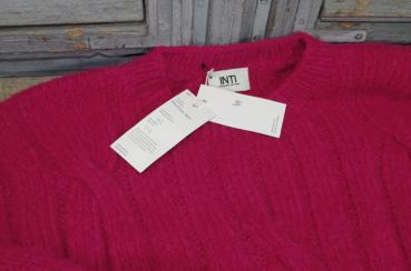 Preview: Sweater, Pulli Perla von INTI Knitwear in der Farbe Magenta, Alpakawolle